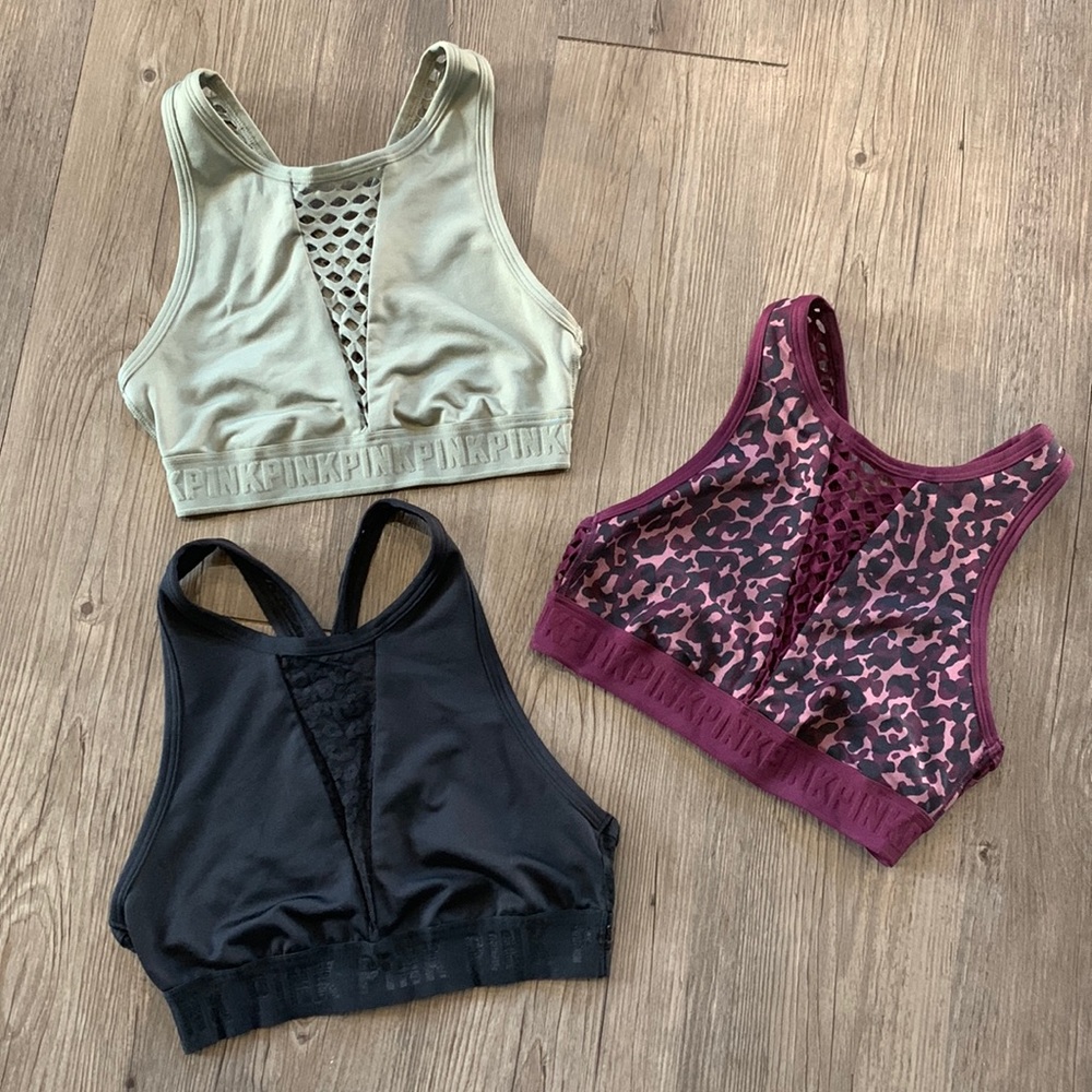 Set of 3 Victoria’s Secret PINK Ultimate Sport Bras XSmall